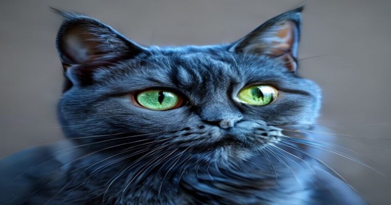 ロシアンブルーの猫